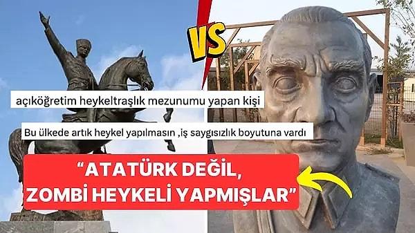 Çanakkale Belediyesi Cumhuriyet'in 100. yılına özel 'Çanakkale Kahramanları' parkının açılışını yaptı. Parkta 7 farklı tarihi figürün heykeline de yer verildi. Ancak Ulu Önder Mustafa Kemal Atatürk'ün heykeli, kendisine pek de benzemeyince vatandaşlardan tepki çekti.