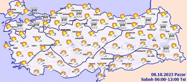 Meteoroloji Genel Müdürlüğü tarafından yapılan son değerlendirmelere göre; ülkemiz genelinin parçalı bulutlu, gece saatlerinden itibaren İstanbul'un kuzey kıyıları, Kırklareli kıyıları, Kocaeli, Sakarya, Düzce, Zonguldak, Bartın, Sinop ve Osmaniye çevreleri ile Hatay kıyılarının sağanak ve gök gürültülü sağanak yağışlı geçeceği tahmin ediliyor.
