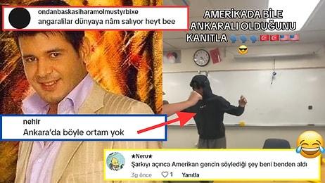 "La Bize Her Yer Ankara" Lafını Amerika'da Doruklarına Kadar Yaşayan Türk Genci Yorum Yağmuruna Tutuldu!