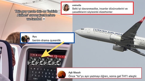 Yabancı Bir Yolcunun THY Uçuşu Sonunda Verdiği Anket Cevabı Sosyal Medyayı İkiye Böldü!