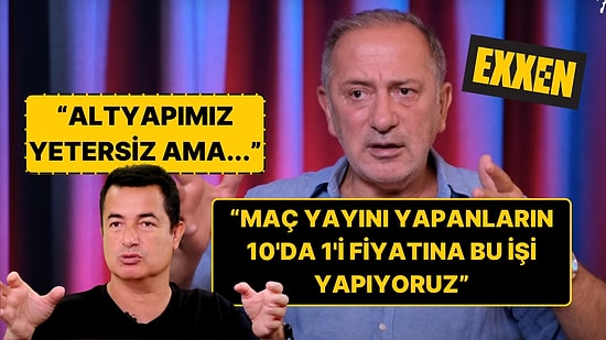 Fatih Altaylı'nın Maçı Exxen'de Yayınlayamadığı İçin Eleştirdiği Acun Ilıcalı'dan İtiraf Gibi Yanıt