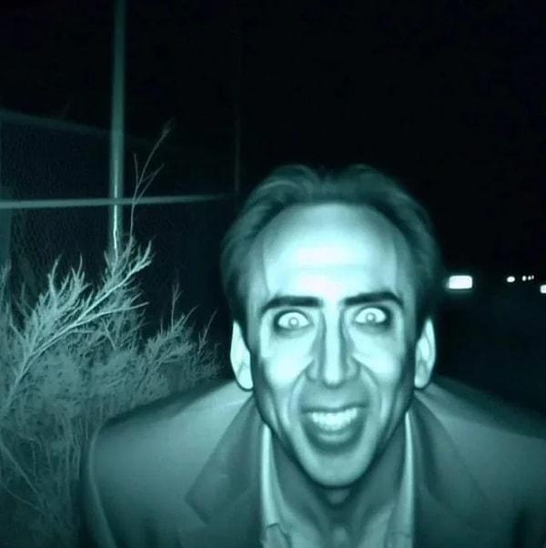 8. Nicolas Cage'i hiç böyle görmemiştik... 😳