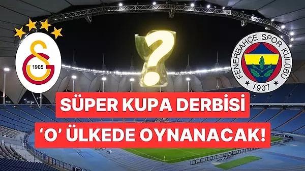 Her yıl TFF Süper Lig şampiyonu ile Türkiye Kupası'nın sahibi takım arasında oynanan Süper Kupa mücadelesinin bu yılki durağı belli oldu. Bu yıl 30 Aralık'ta oynanacak karşılaşma için TFF hazırlıklara başladı.