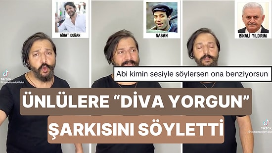 Oyuncu İsmail Baki "Diva Yorgun" Şarkısını Farklı Ünlülerin Sesleriyle Söyledi