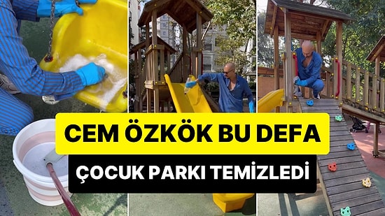 Arkadaşı, 'Çocuğumu Götürdüğüm Park Çok Kirli' Dediği İçin Çocuk Parkını Bir Güzel Temizleyen Cem Özkök