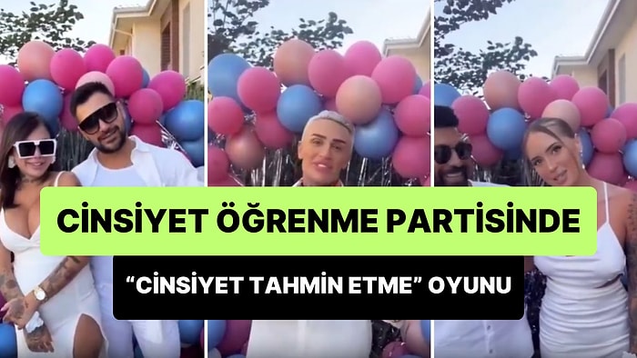 Cinsiyet Öğrenme Partisinde Doğacak Çocuğun Cinsiyetini Tahmin Etmeye Çalışan Kişilerin Gündem Olan Anları