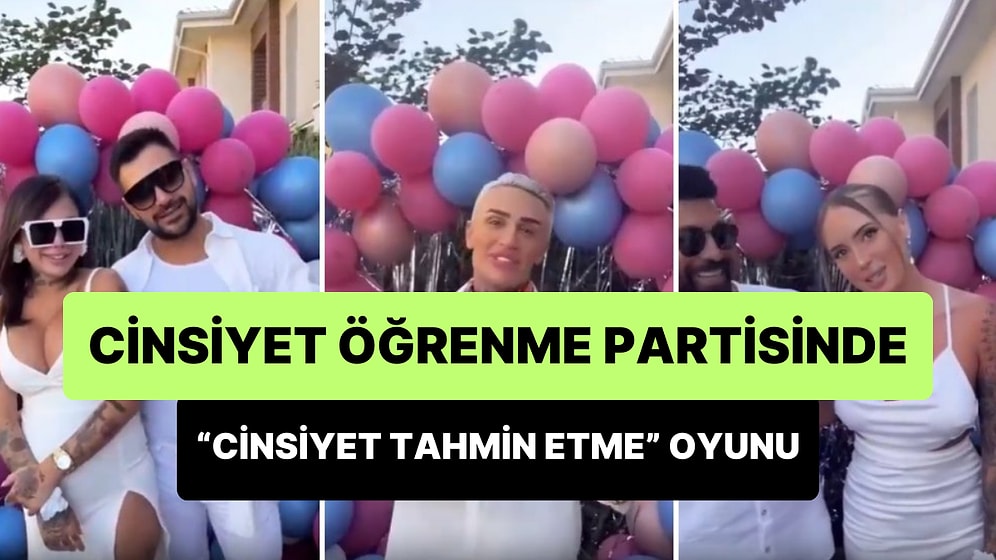 Cinsiyet Öğrenme Partisinde Doğacak Çocuğun Cinsiyetini Tahmin Etmeye Çalışan Kişilerin Gündem Olan Anları