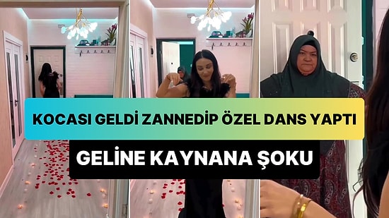 Eve Gelenin Kocası Olduğunu Zannederek Gül Yaprakları Döktüğü Girişte Özel Dansını Yapan Kadına Kaynana Şoku