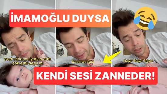 Oyuncu Atakan Çelik'ten Bebeği İçin Oscarlık Ekrem İmamoğlu Taklidi!