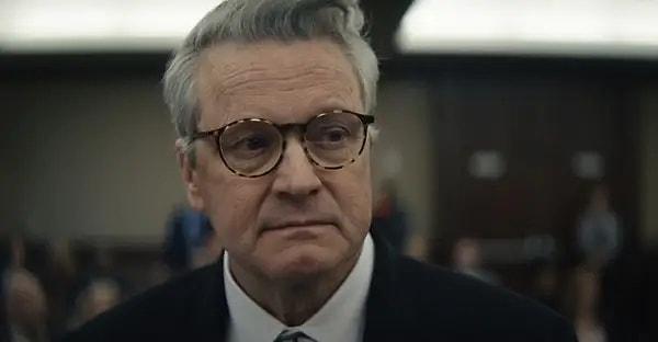 Colin Firth, The Staircase'de (2022) dizisinde Michael Peterson rolünde.