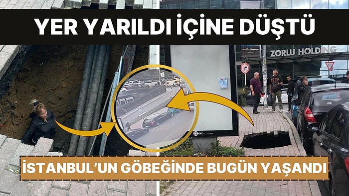 Şişli'de Akıllara Durgunluk Veren Olay: Yer Yarıldı, Yolda Yürüyen Kadın İçine Düştü