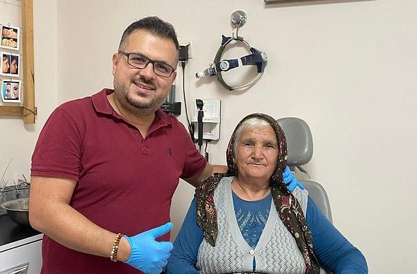 72 yaşındaki Fatma Arık, kulağındaki hışırtı nedeniye özel bir hasteninin Kulak Burun Boğaz Polikliniğine gitti.
