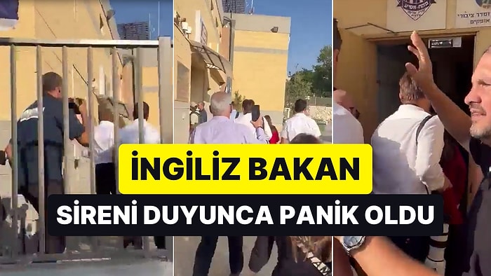 İngiltere'nin Desteğini Göstermek Amacıyla İsrail’i Ziyaret Eden Bakan Cleverly'nin Korku Dolu Anları