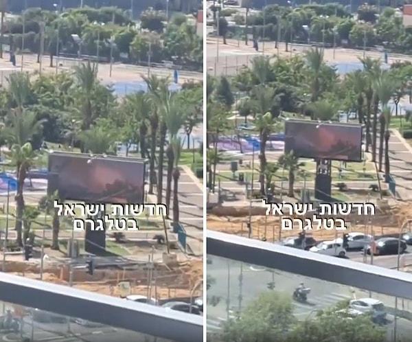 Hamas ise güç toplayarak İsrail'e saldırmaya devam ederken, İsrail'in Holon şehrindeki reklam panolarını hackledi.