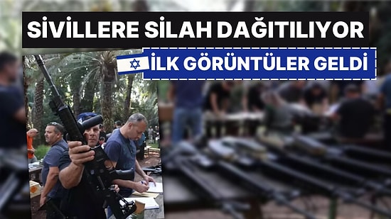 AFP Görüntüleri Geçti: İsrail Sivil Halkı Silahlandırmaya Başladı!