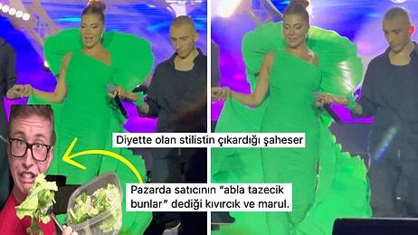 "Yeşillenirim" Şarkısıyla Giriş Yapan Ebru Yaşar'ın Sahne Kıyafeti Dillere Fena Düştü!
