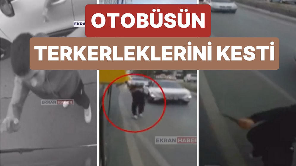 İstanbul'da Bir İETT Şoförüyle Tartışan Sürücü İçinde Yolcular Varken Otobüsün Tekerleklerini Kesti