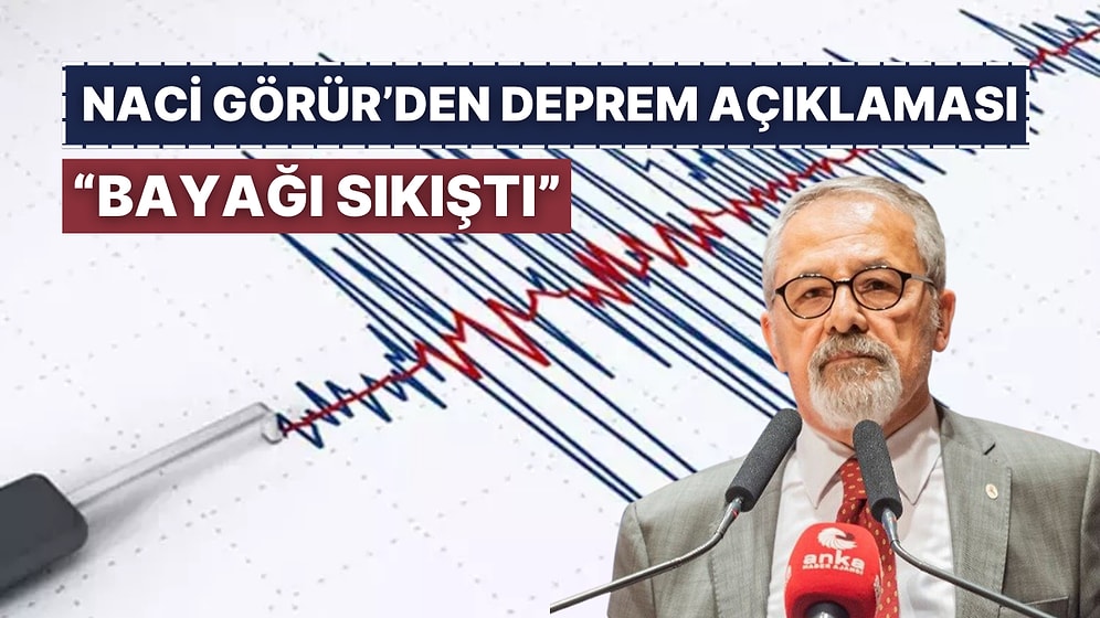 Naci Görür'den Doğu Anadolu İçin Deprem Uyarısı: ''Bayağı Sıkıştı''