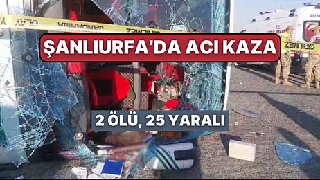 Şanlıurfa'da Acı Kaza! Otomobil ve Yolcu Otobüsü Çarpıştı!