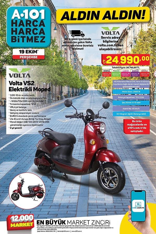 Volta VS2 Elektrikli Moped 24.990 TL