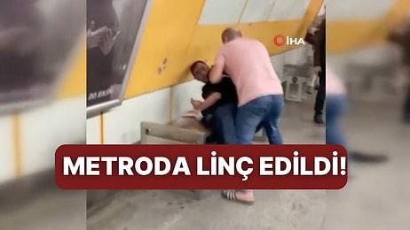Yenikapı-Hacıosman Metrosunda Bir Adam Kadına Yumruk Attı