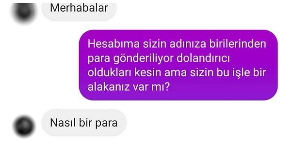 EFT üzerinden ödemeyi yapan hesaptaki kişi araştırmayla Instagram'da bulunuyor: Aynı isimde tek kişi olmasıyla iletişime geçiliyor.