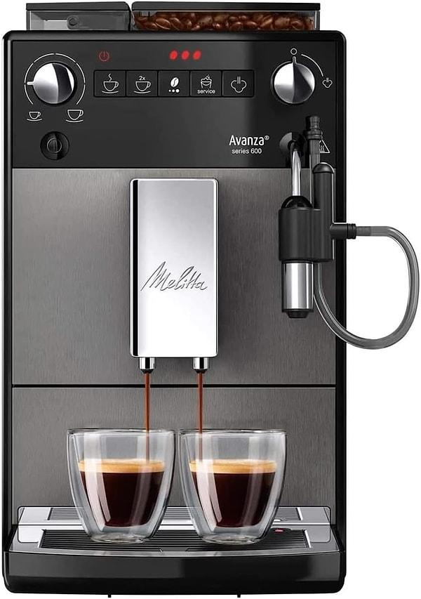 8. Melitta Avanza Süt Sistemli Tam Otomatik Çekirdekten Fincana Sütlü Kahve Makinesi