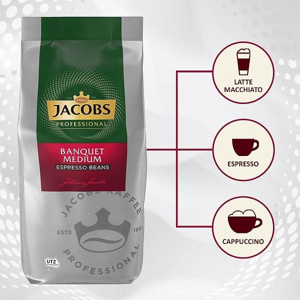 Uygun fiyatı ile en çok satılan çekirdek kahvelerden biri de Jacobs Espresso Cafe Creme Intensiv çekirdek kahve.