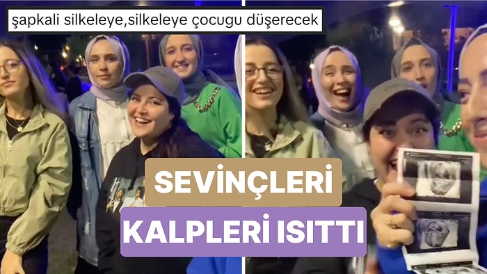 Fotoğraf Çekildikleri Sırada Arkadaşlarının Hamile Olduğunu Öğrenen Kızların Kalpleri Isıtan Sevinç Anları