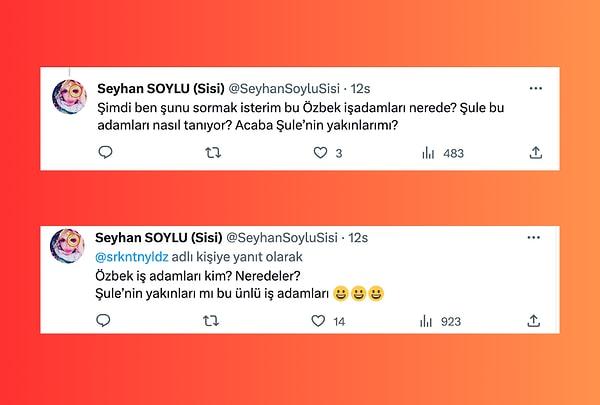 Seyhan Soylu'nun ortaya attığı bir başka iddia da Şule'nin gerçek eşinin Özbekistan'da olduğu ve elinde buna dair belgeler olduğuydu.