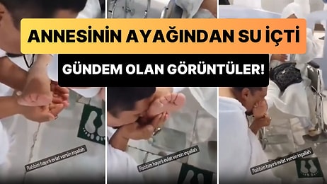 Annesinin Ayağına Dökülen Suyu İçen Adamın Gündem Olan Görüntüleri