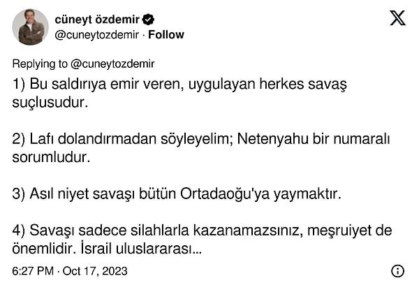 Cüneyt Özdemir ise madde madde anlattı.