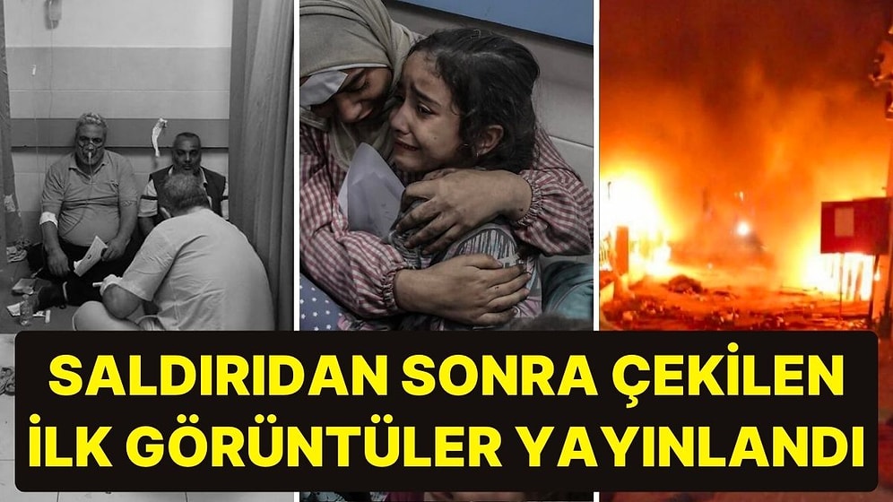 Hamas, Hastaneye Yapılan Saldırının Hemen Ardından Çekilen İlk Görüntüleri Yayınladı