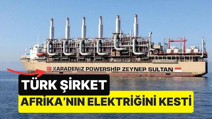 Afrika'ya Gemilerle Elektrik Veren Bir Türk Şirketi, Borcunu Ödeyemeyen Yoksul Bir Ülkenin Elektriğini Kesti