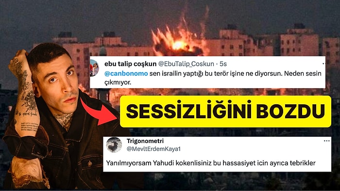 Can Bonomo Gazze'de Yaşanan Korkunç Olaylara Karşı Sessiz Kalmadı: "İsrail Devletini Kınıyorum..."