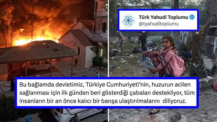 Türk Yahudi Toplumu'ndan İsrail'e Kınama: "Masum Sivillerin Katledilmesini Şiddetle Reddediyoruz"