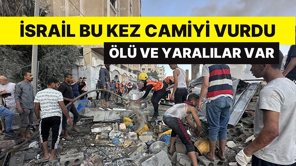 İsrail Bu Kez de Bir Camiyi Bombaladı: Ölü ve Yaralılar Var!