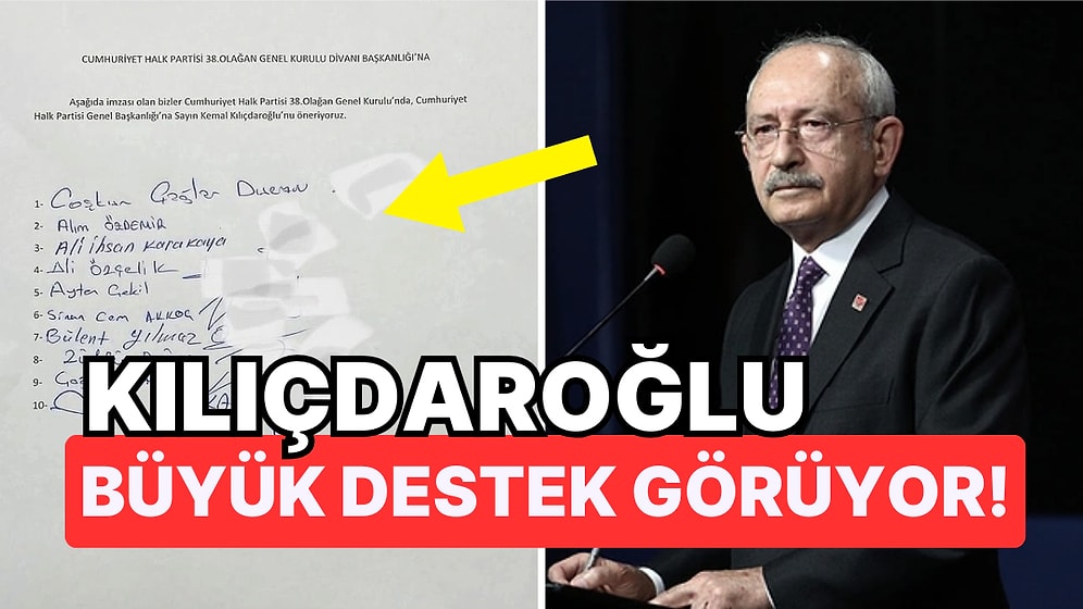CHP'de Kemal Kılıçdaroğlu Genel Başkanlık Yarışında Son Durumda Yeniden Aday Gösterildi!