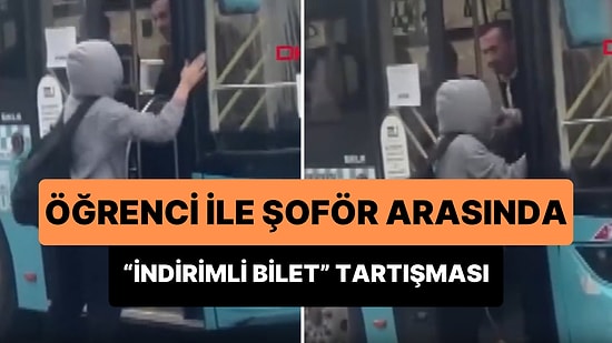 Ankara'da Özel Halk Otobüsüne İndirimli Binmek İsteyen Öğrenci ile Şoför Tartıştı