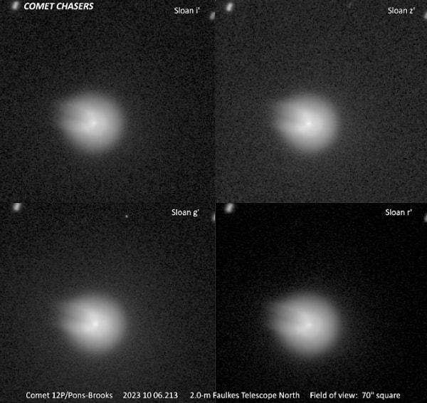 British Astronomy Association (BAA), 5 Ekim'de bu kuyruklu yıldızın onlarca kat daha parlak hale gelerek büyük bir patlama gerçekleştirdiğini kaydetti.