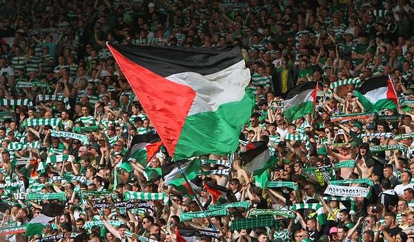 İrlanda göçmeni Katolikler tarafından kurulmuş bir İskoç kulübü olan Celtic ise Filistin'e verdiği büyük destek ile biliniyor.
