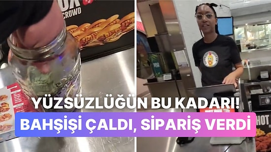 Bahşiş Kavanozundan Çalıp Sipariş Veren Yayıncı "Bu Kadarına da Pes" Dedirtti