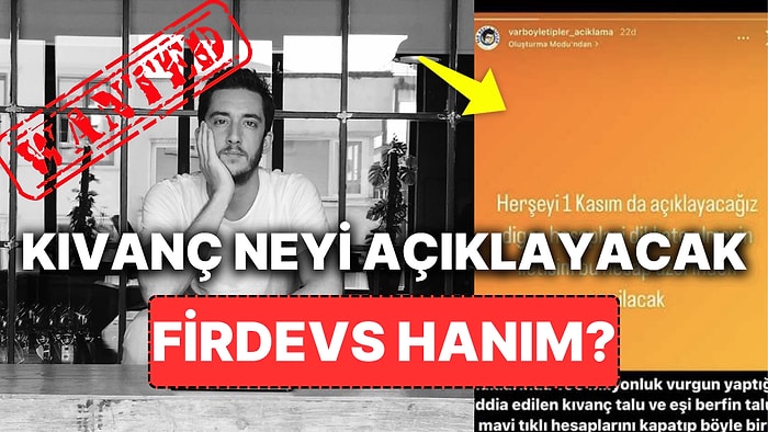 Sırra Kadem Basan Fenomen Kıvanç Talu Gizemli Bir Açıklama Sayfası Üzerinden 1 Kasım'ı Hedef Gösterdi