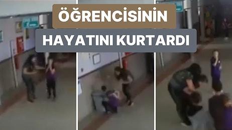 Uşak’ta Bir Öğretmen Boğazına Portakal Takılan Öğrencisini Heimlich Manevrası ile Kurtardı