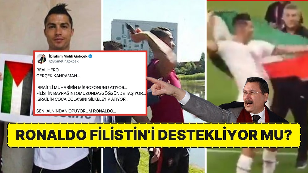 "Ronaldo Filistin'i Destekliyor" Trollemesine İnanan Melih Gökçek'in Paylaşımındaki Yanlış Bilgileri Derledik!