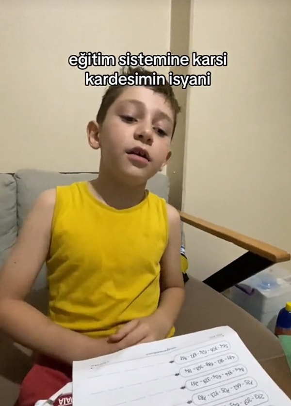 Abisinin "Sitemi kameralara belirtir misin?" demesi üzerineyse tatlı çocuk "Niye bir çocuğa günde on sayfa ödev veriyorsunuz, ayıp değil mi?" dedi.