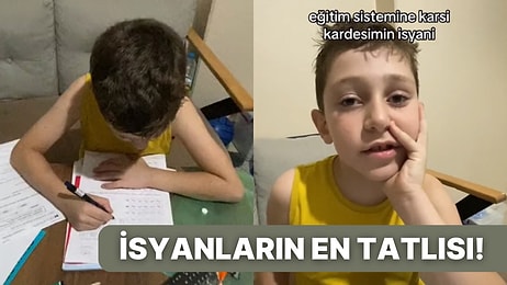 Ev Ödevi Çok Olunca İsyan Eden Minik Öğrenci "On Sayfa Ödev Veriyorsunuz Ayıp Değil mi?"