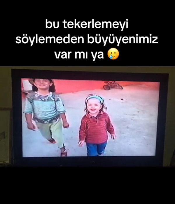 TikTok'ta da bir kullanıcının bu tekerlemeyi söylediği nostaljik videosunu paylaşması, izleyen herkesi geçmişe kısa bir yolculuğa çıkardı ve yüzlerde tebessüme sebep oldu.