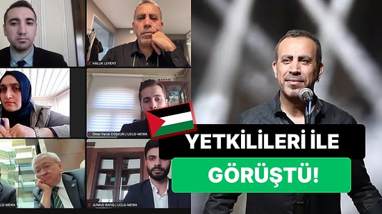 Filistin'e Yapılan Saldırıları Kınayan İsimlerden Biriydi: Haluk Levent, Gazze Yetkilileri İle Görüştü!