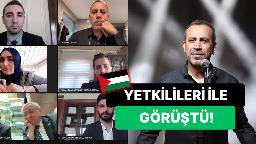 Filistin'e Yapılan Saldırıları Kınayan İsimlerden Biriydi: Haluk Levent, Gazze Yetkilileri İle Görüştü!